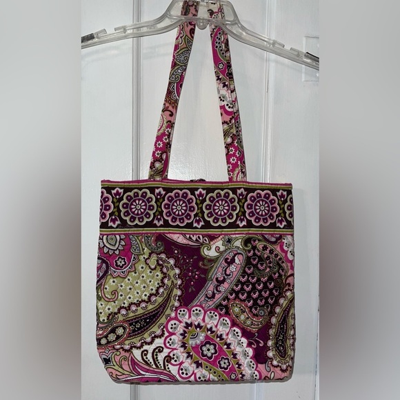 EUC Vera Bradley Pink Paisley Tote Bag - Picture 3 of 4